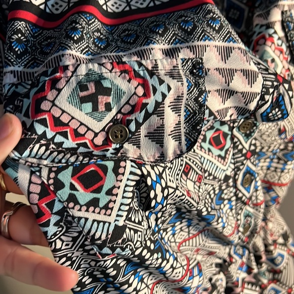 Speed Control Aztec Button Down Dress - Picture 5 of 6